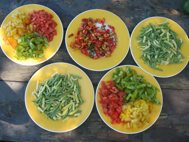 veggies on plate