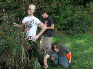 Youth volunteering at Troy Gardens.